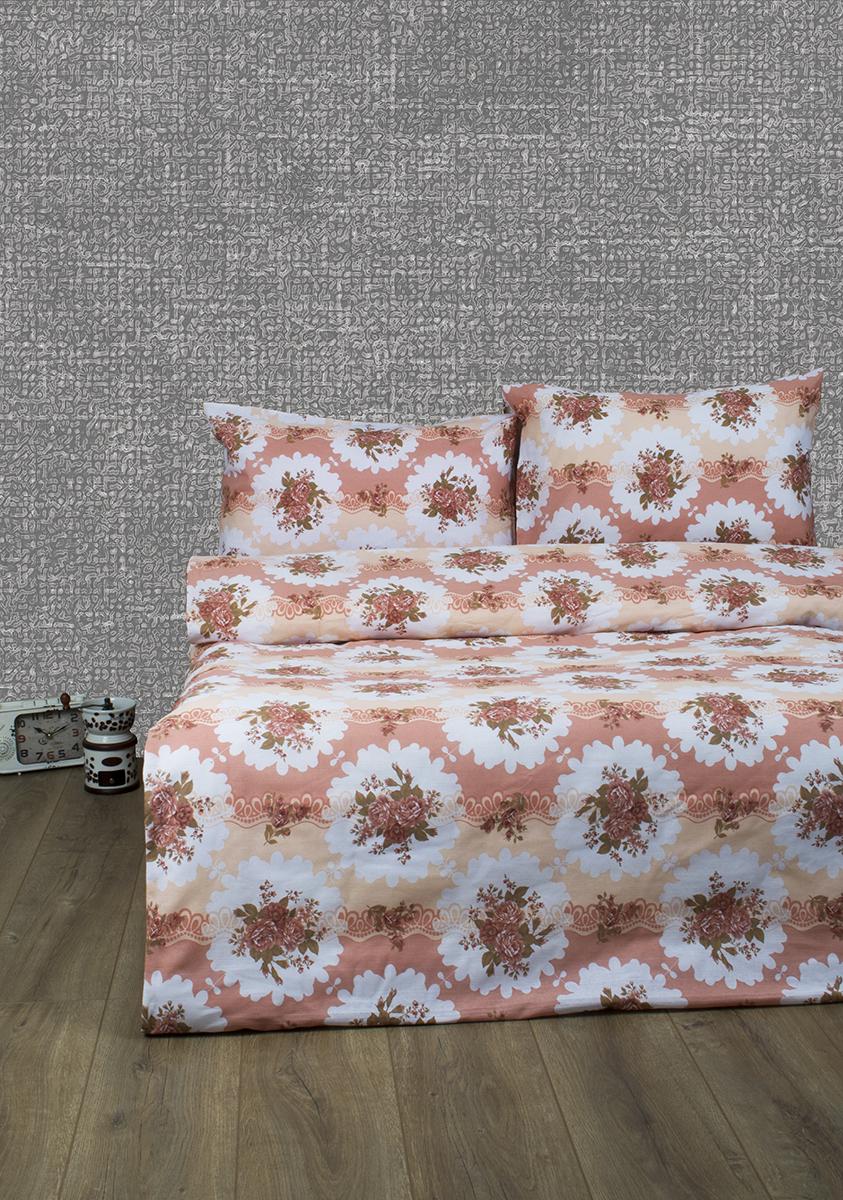 Постельное белье Lotus Ranforce Bouquet евро Коралловый (11396233)