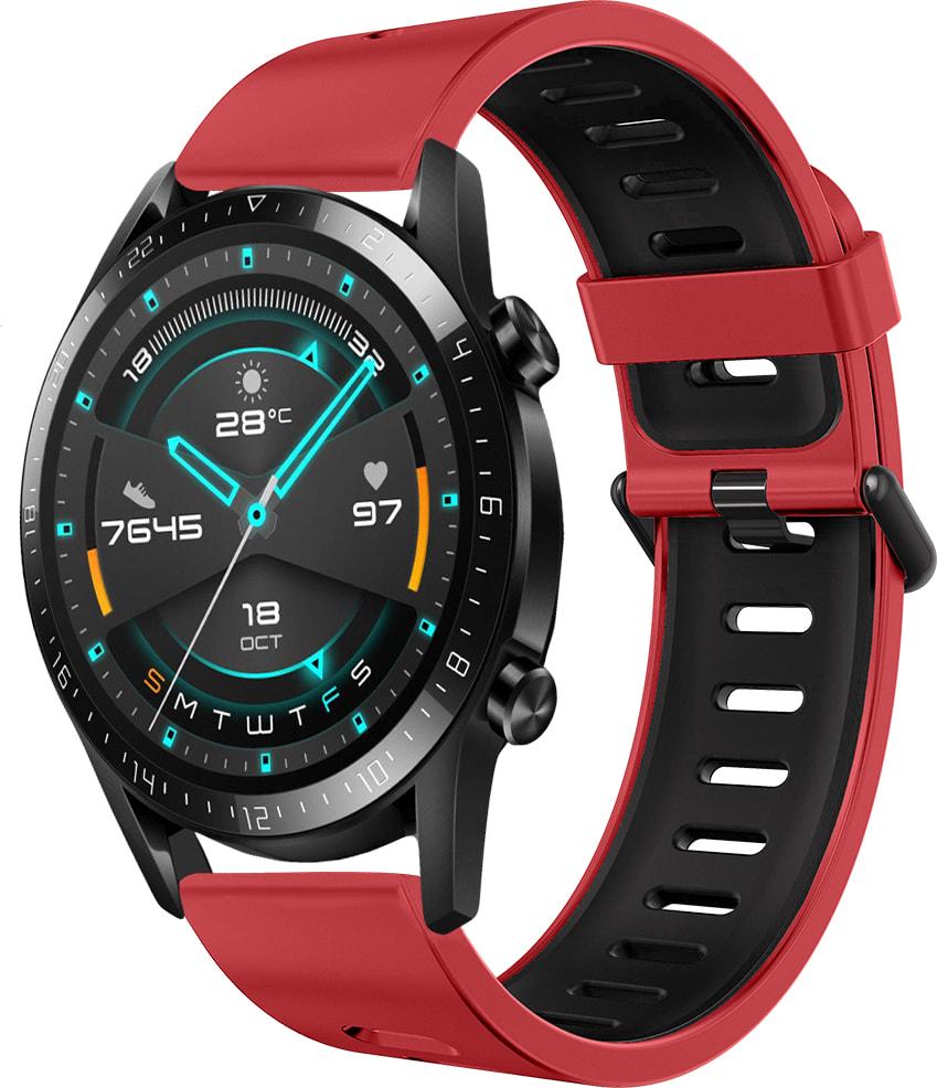 Ремешок Traf для Huawei Watch GT/GT2 22 мм Red-Black (32525)