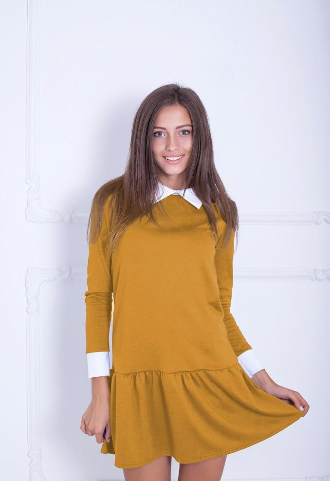 Платье женское Podium Hollys 14062-MUSTARD M Горчичный