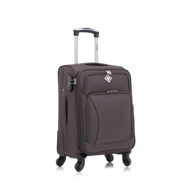 Чемодан небольшой Bonro Tourist 4 колеса Коричневый (2577414408)