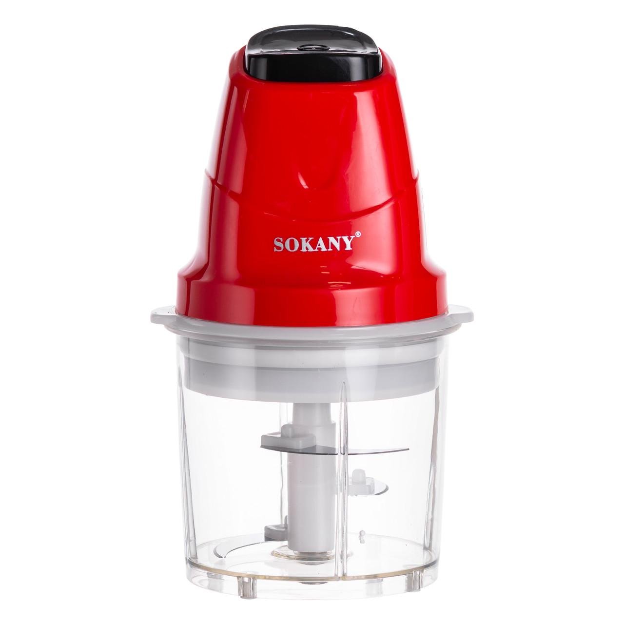 Чоппер измельчитель Sokany SK-06009R кухонный электрический 250 Вт с чашей 0,7 л (SK-06009R) - фото 2