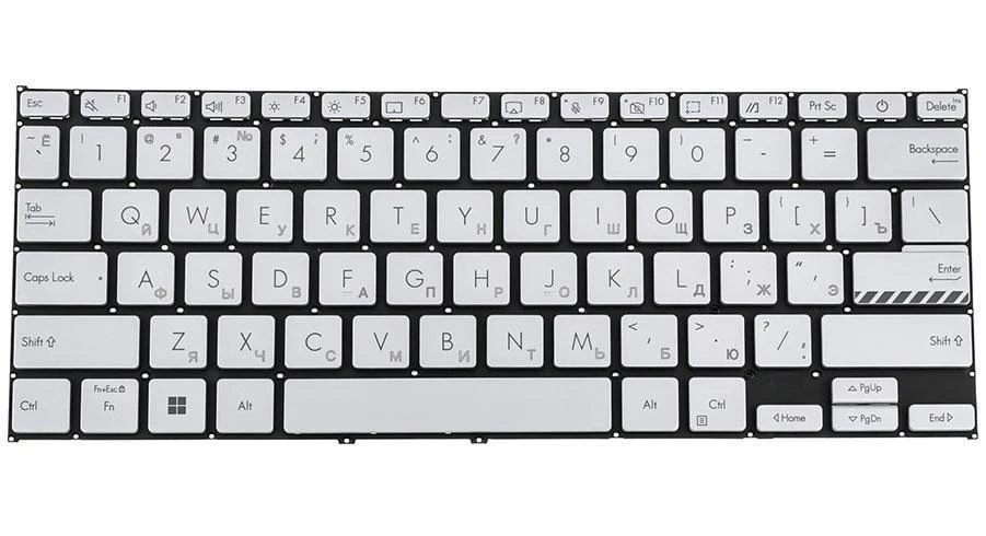 Клавиатура для ноутбука Asus X1402 Серый (171776) Клавиатура для ноутбука Asus X1402 Серый (171776)