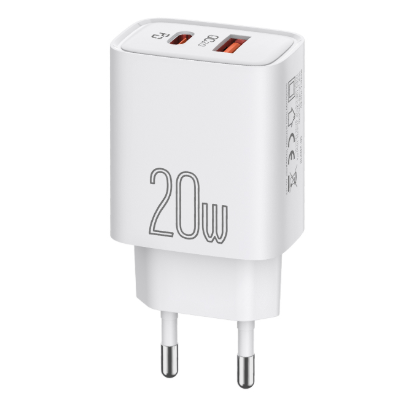Зарядное устройство Celebrat C-H15 Fast Charger USB Type-C 20W White (3_08318)