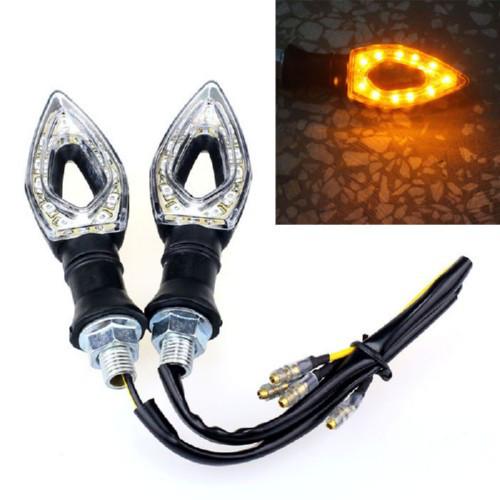 Покажчики повороту LED для мотоцикла пара 12 В жовте світло (284334) - фото 3