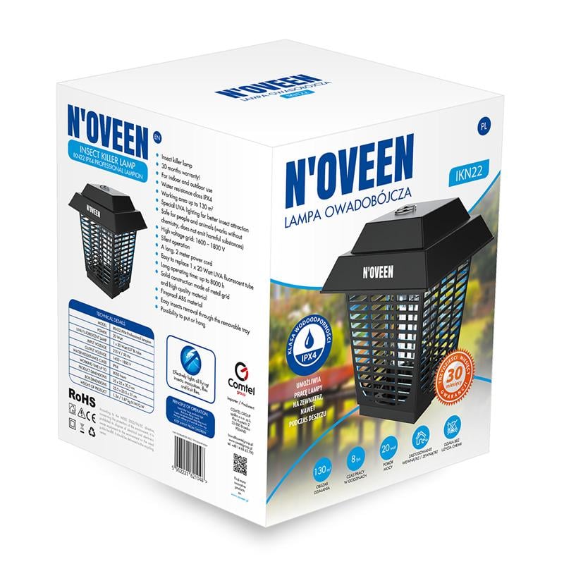 Антимоскитный светильник уличный Noveen IKN22 IPX4 на 130 кв.м - фото 4