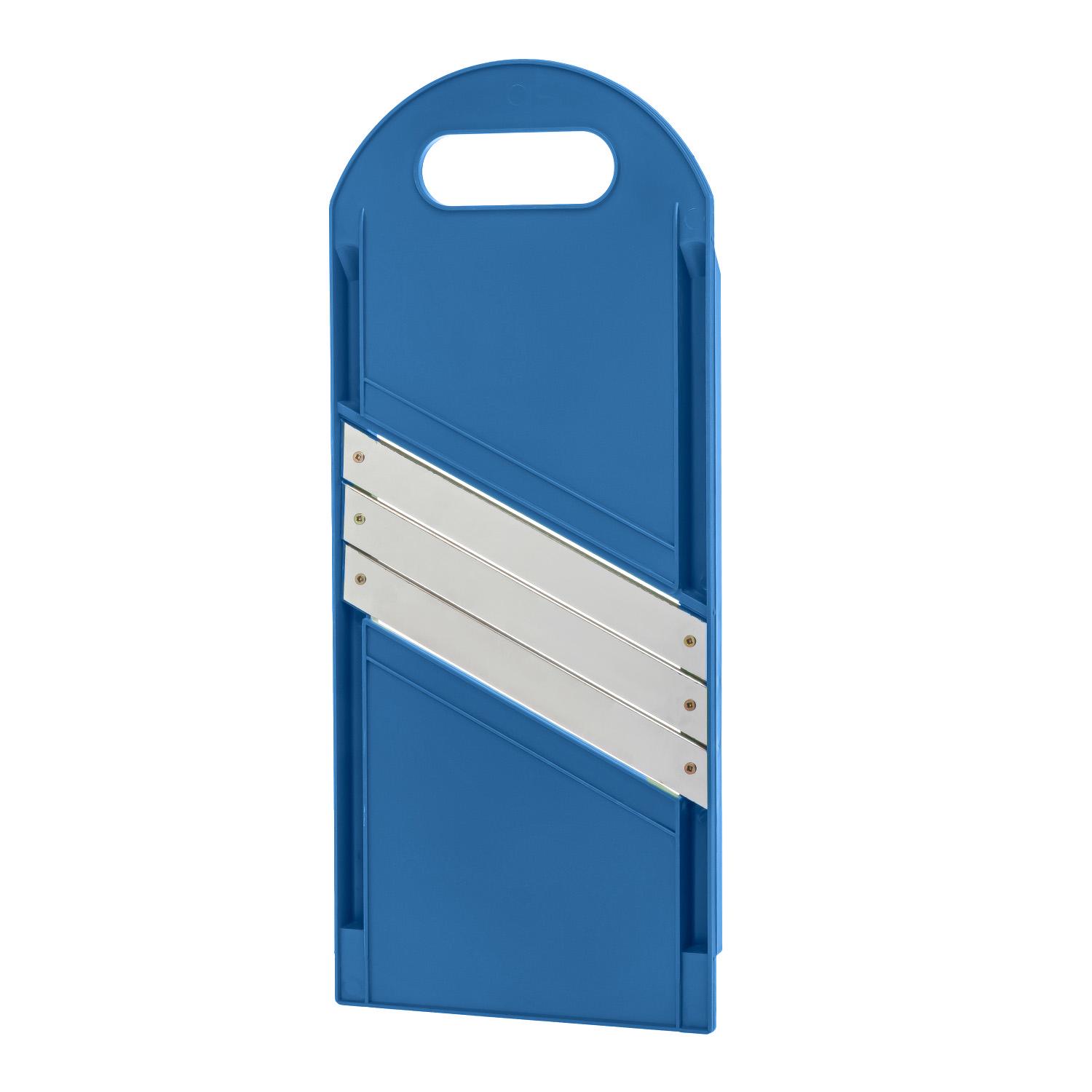 Шинковка для капусты и нарезки овощей/фруктов ручная пластиковая 3 лезвия 16,5х39 см Синий (86941) - фото 8 Шинковка для капусты и нарезки овощей/фруктов ручная пластиковая 3 лезвия 16,5х39 см Синий (86941) - фото 8