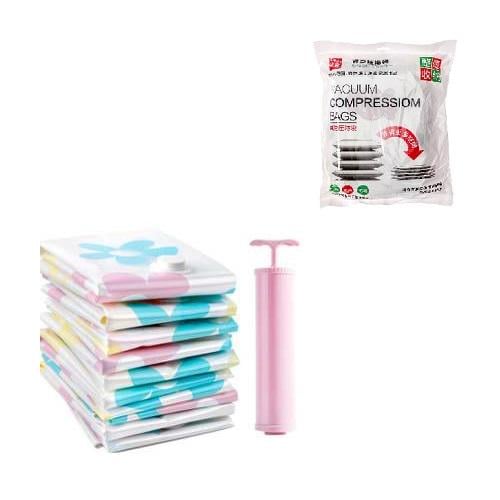 Вакуумний пакет для одягу з насосом 9 пр. 80x100/60x80/50x70 см Вакуумний пакет для одягу з насосом 9 пр. 80x100/60x80/50x70 см