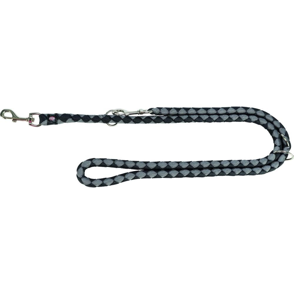 Поводок регулируемый Trixie Cavo L-XL 2 м х18 мм Черный/Графит (143620)