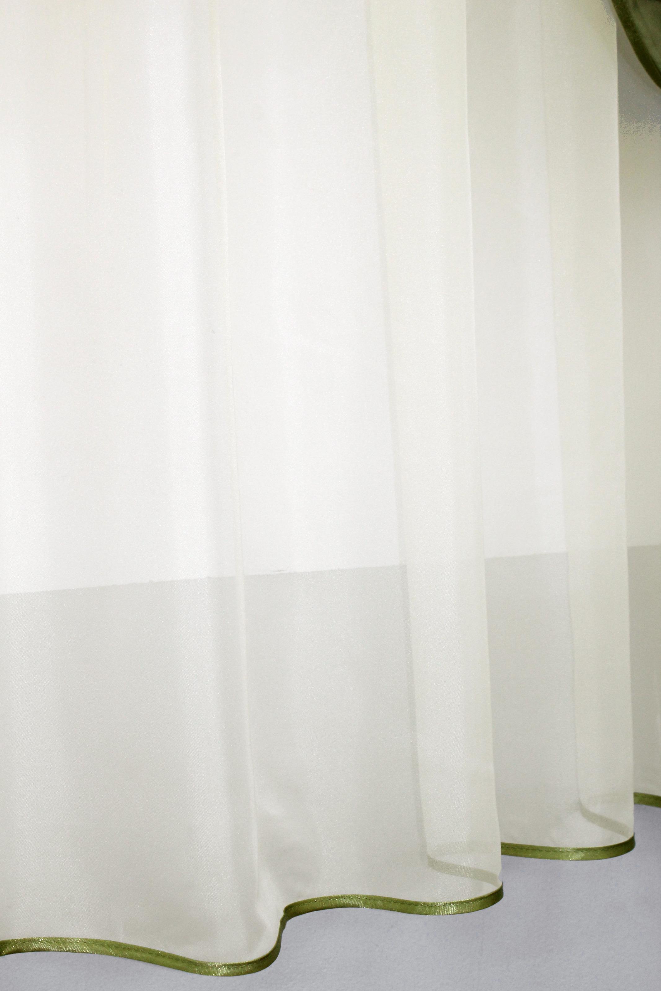 Фіранка кухонна VR-Textil № 018к з ламбрекеном 270х170 см Оливковий/Бежевий (50-858) - фото 6