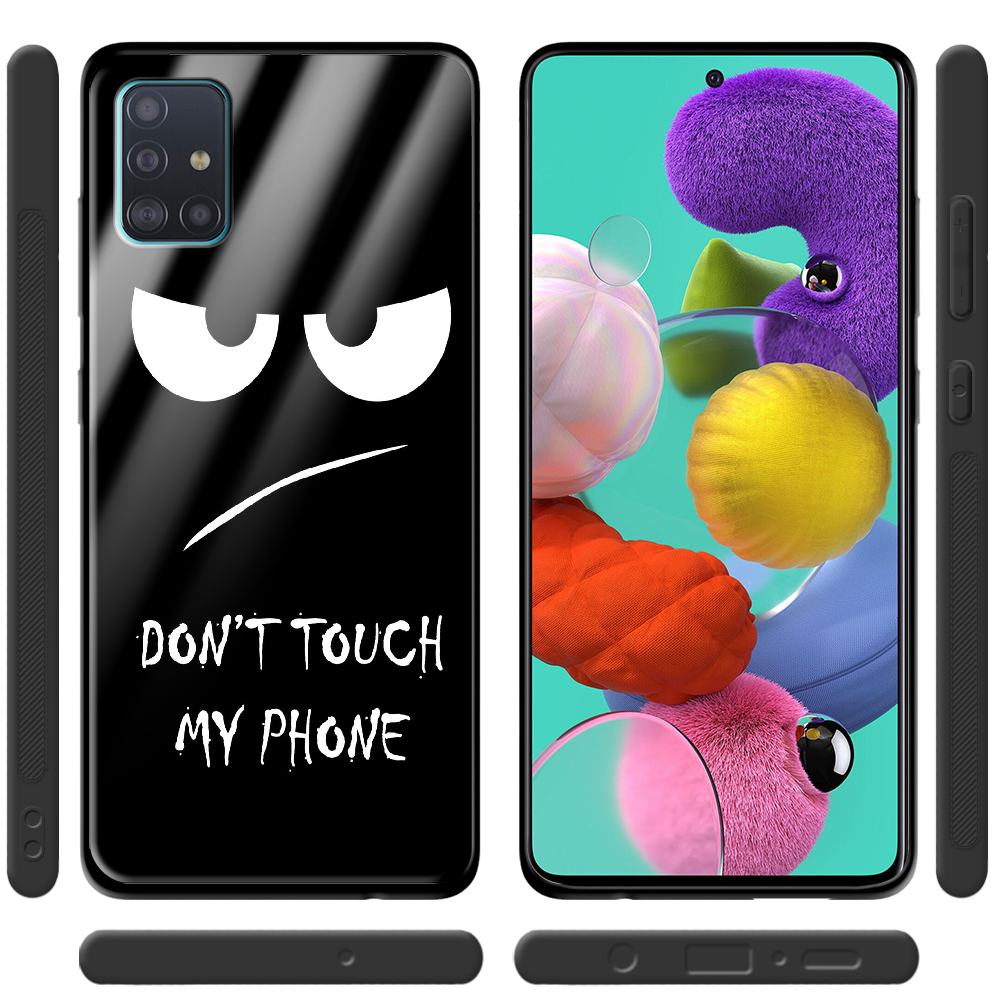 Чехол Boxface Samsung A515 Galaxy A51 Don't Touch my Phone Черный силикон со стеклом (38808-up535-39407) - фото 2