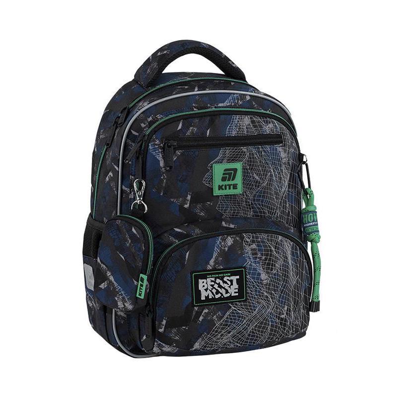 Рюкзак школьный KITE Education Beast Mode 39х28,5х13,5 см 13,5л принт (K25-773M-3)