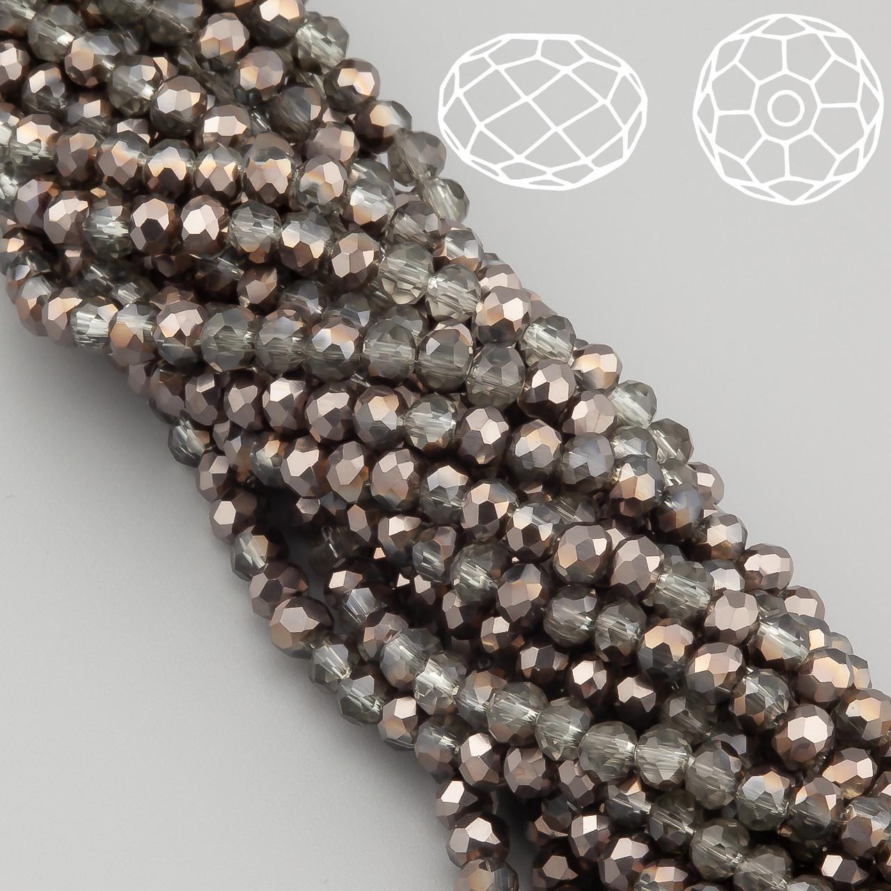 Бусины Swarovski огранка рондель полупрозрачный 6х4,8 мм 40 см 85 шт. Гематитовый/Металлик (БС6180а56) - фото 2 Бусины Swarovski огранка рондель полупрозрачный 6х4,8 мм 40 см 85 шт. Гематитовый/Металлик (БС6180а56) - фото 2