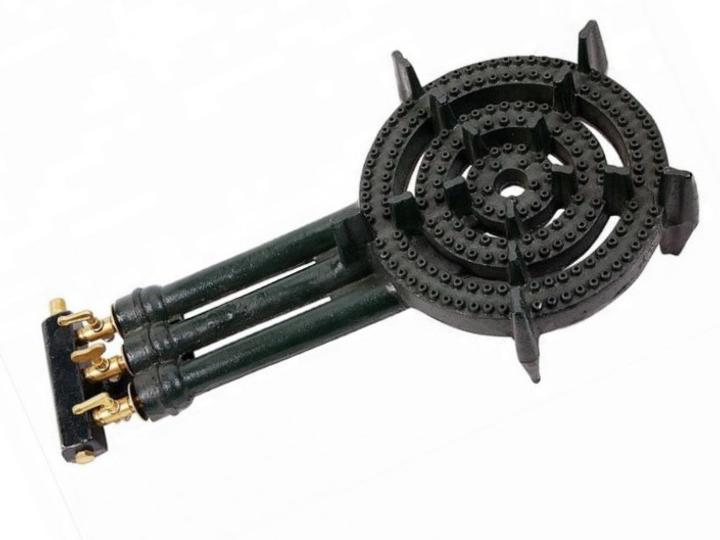 Форсунка для горелки Wolmex чугунная под большие емкости с 3 контурами для газовых баллонов 10 кВт Черный (11205Wol)