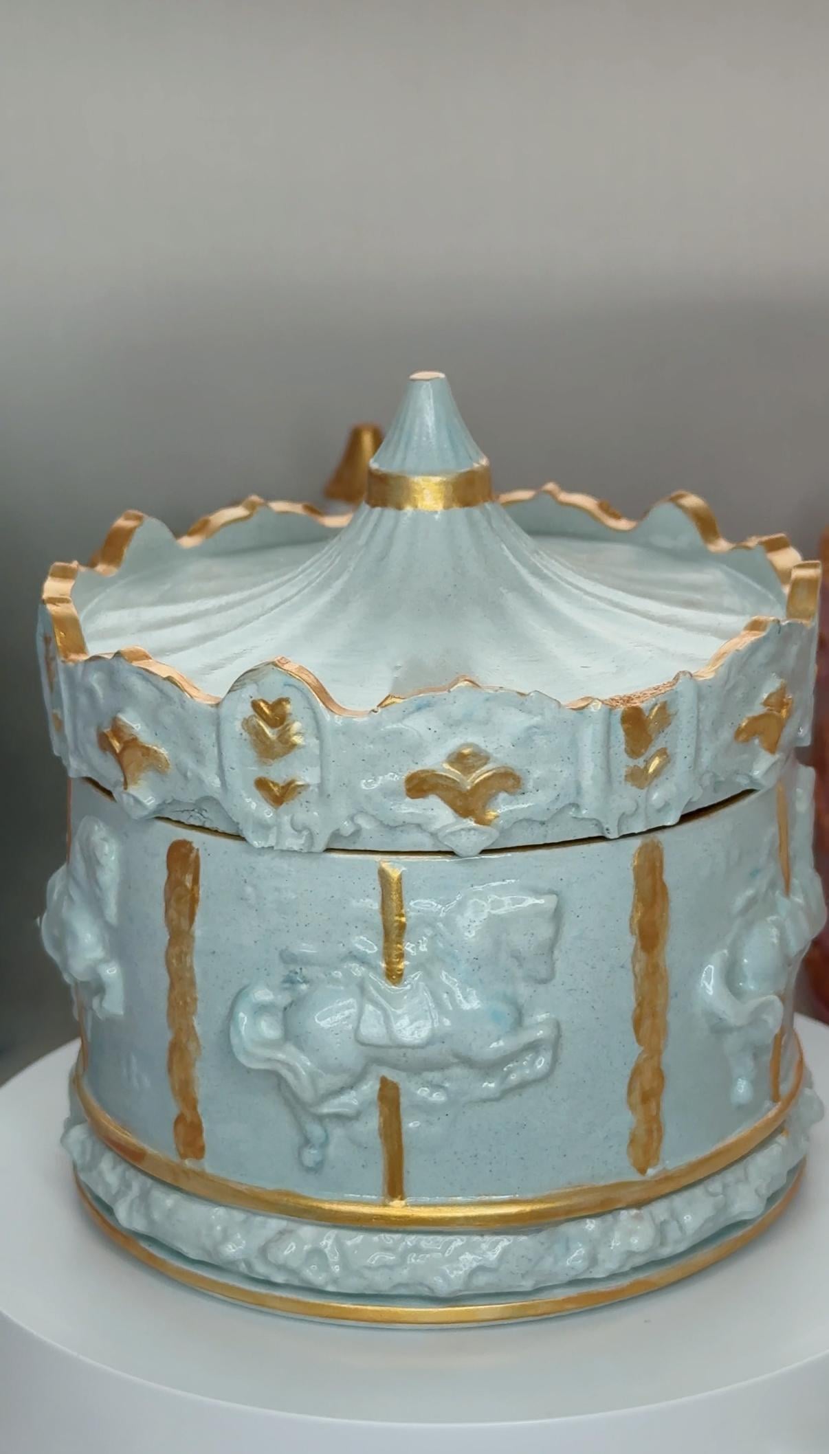 Свічка The radiance of peace карусель Блакитний