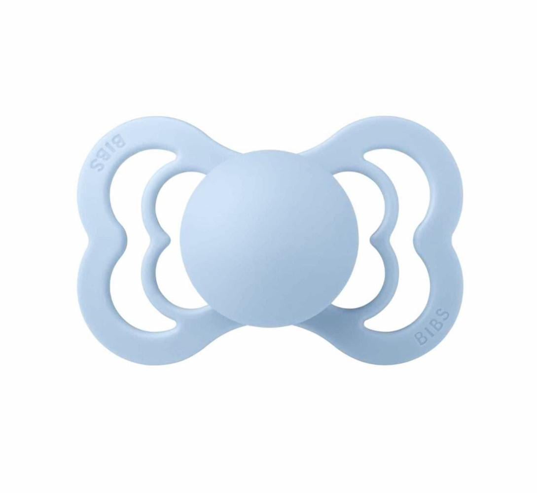 Пустышка Bibs Supreme Latex Symmetrical симметрическая от 6 мес. Baby Blue