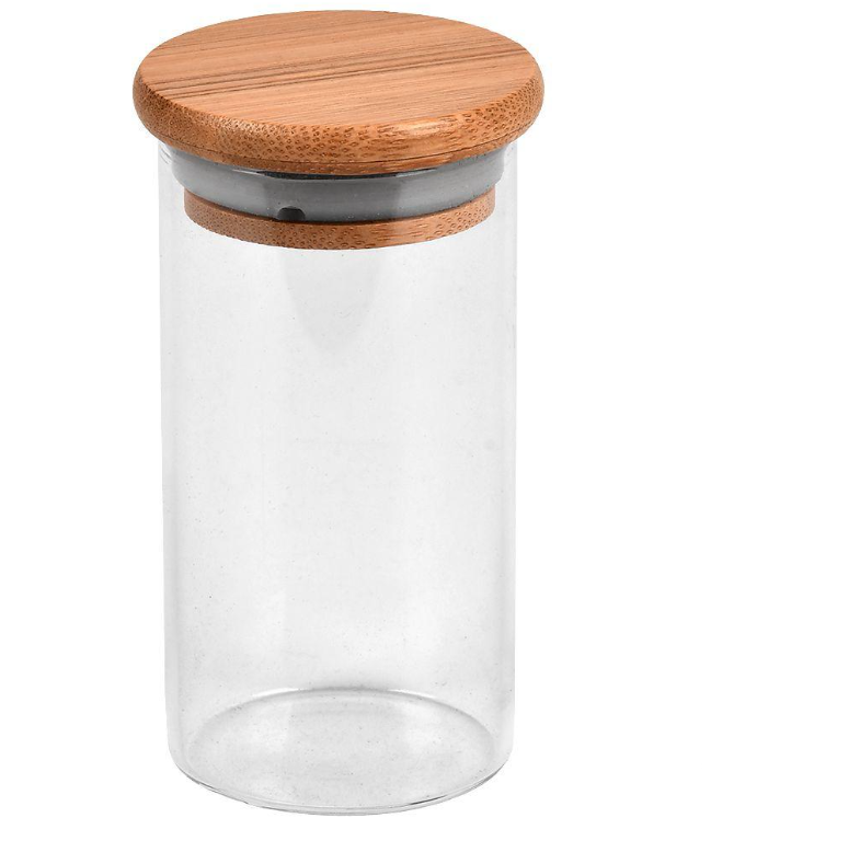 Банка с бамбуковой крышкой 120 мл 4,7х9 см (R101224-9) - фото 1 Банка с бамбуковой крышкой 120 мл 4,7х9 см (R101224-9) - фото 1
