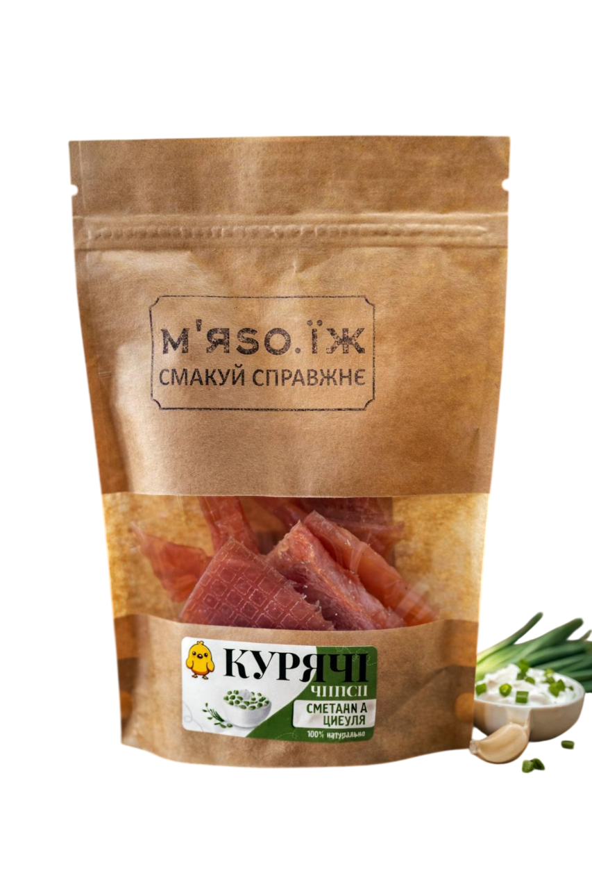 Чипси курячі М'ясо їж Сметана та Цибуля 50 г (33530380)