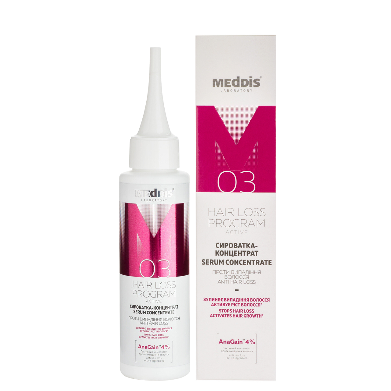 Сироватка проти випадіння волосся Meddis Hair Loss Program Active Serum 100 мл (1842789905)