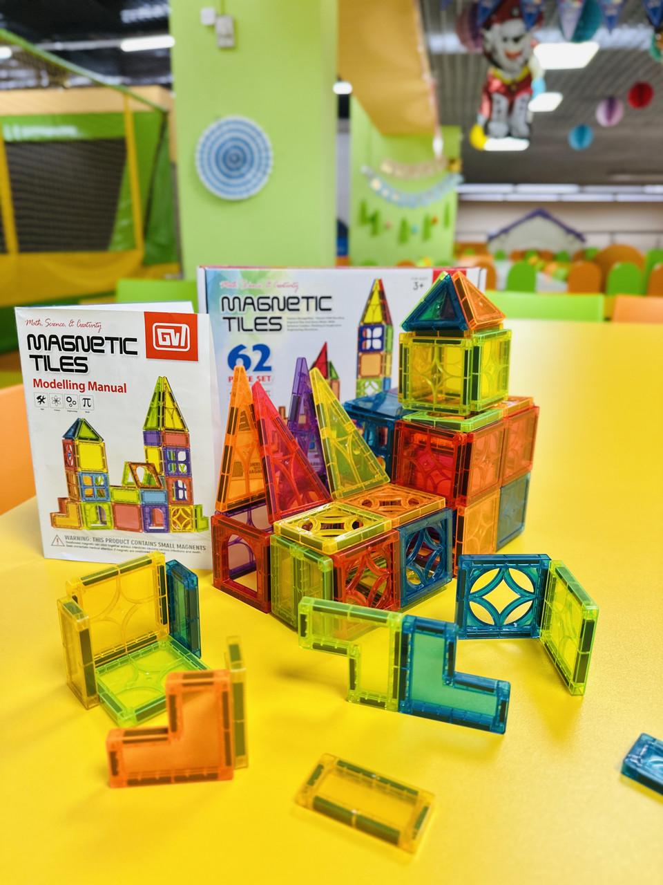 Конструктор дитячий магнітний 62 ел. для дівчинки та хлопчика від 3 років (2774253333) Конструктор дитячий магнітний 62 ел. для дівчинки та хлопчика від 3 років (2774253333)