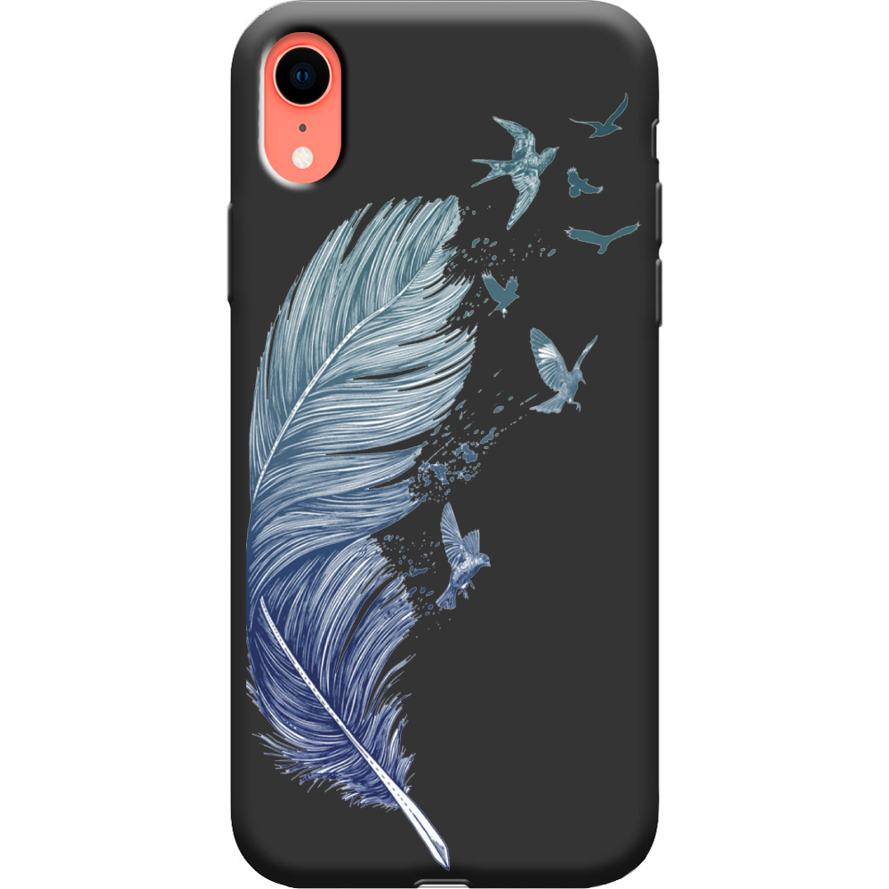 Чехол Boxface iPhone XR Feather Черный силикон (35417-cc38-38739)