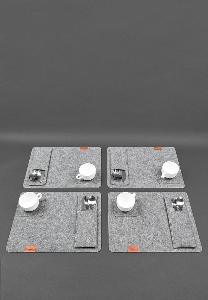 Набор для сервировки стола на 4 персоны Светло-коричневый (A-028202) - фото 2 Набор для сервировки стола на 4 персоны Светло-коричневый (A-028202) - фото 2