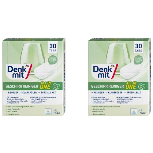 Таблетки для посудомоечной машины DenkMit Nature 2 уп. по 30 шт. (EPI-15102025-778)