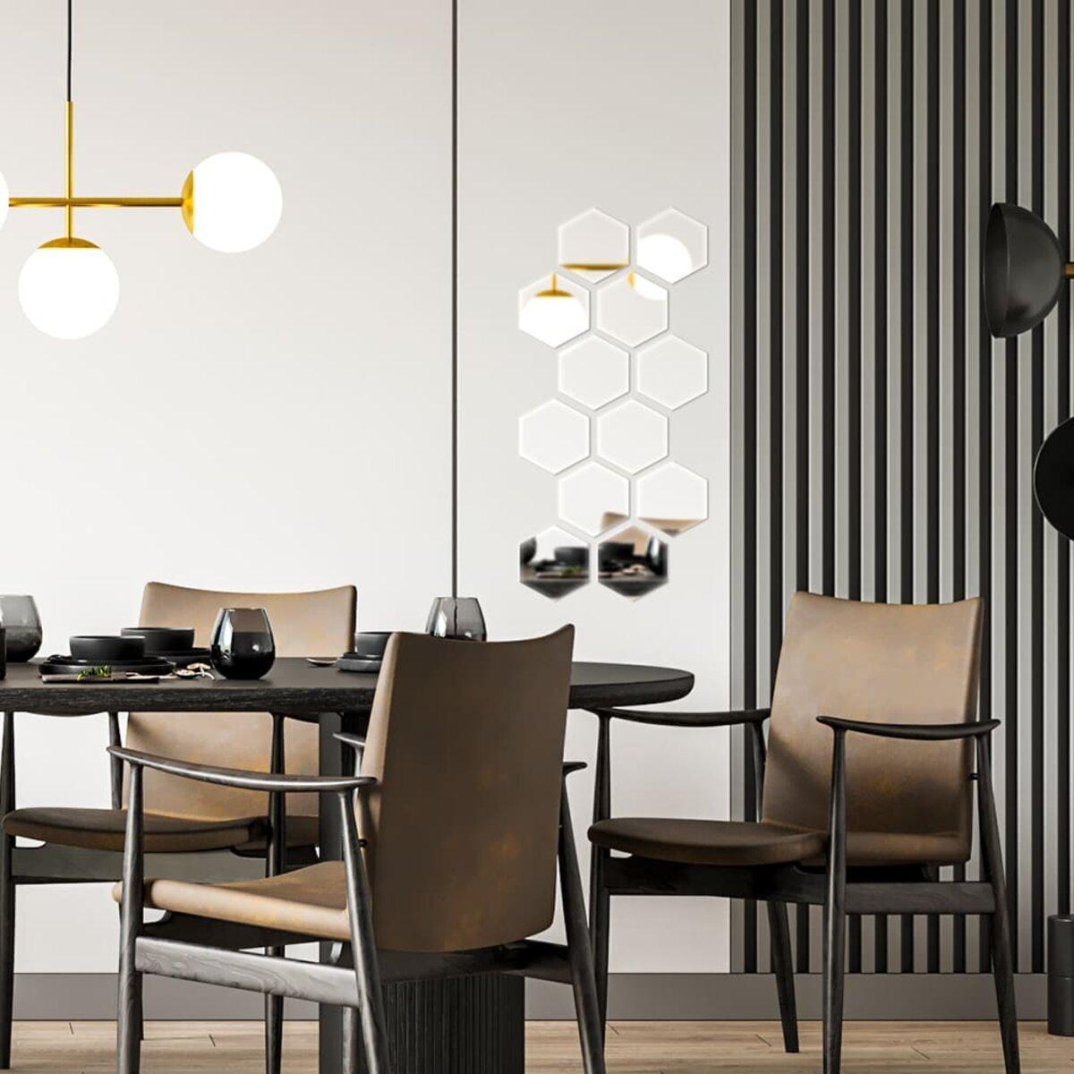 Декор дзеркальний акриловий самоклеючий 125х105 мм 12 шт. Сріблястий (SW-00002513) - фото 5 Декор дзеркальний акриловий самоклеючий 125х105 мм 12 шт. Сріблястий (SW-00002513) - фото 5