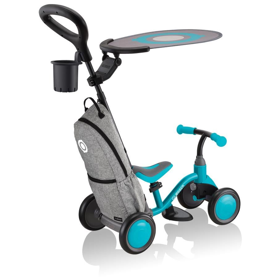 Велосипед триколісний з ручкою Globber Learning Bike Deluxe Teal 3в1 (416) - фото 6