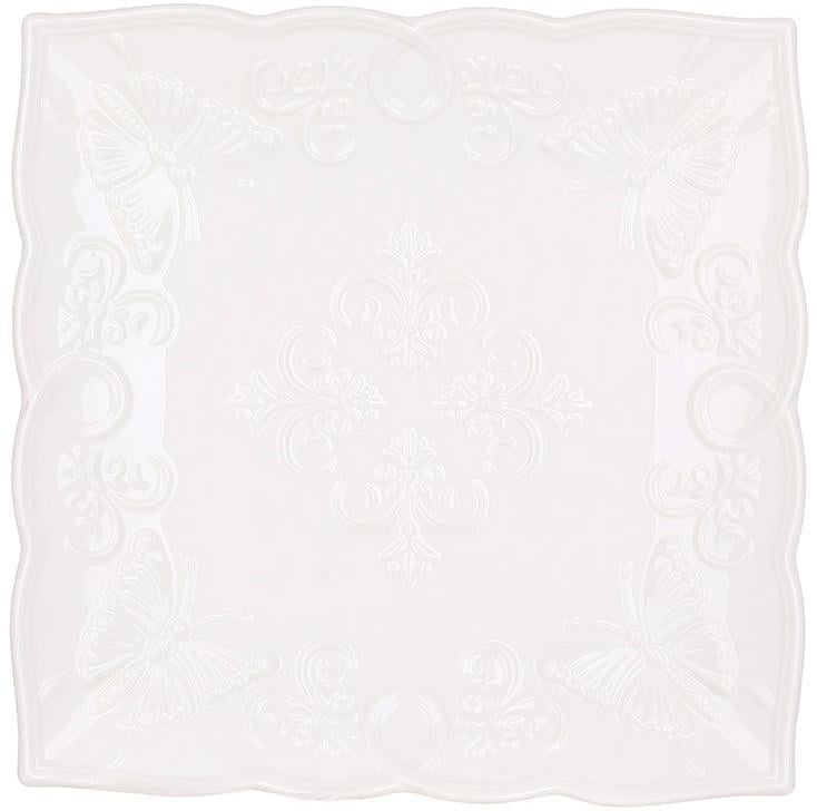 Тарелки подставные квадратные White City Ажур 2 шт. 31х31 см
