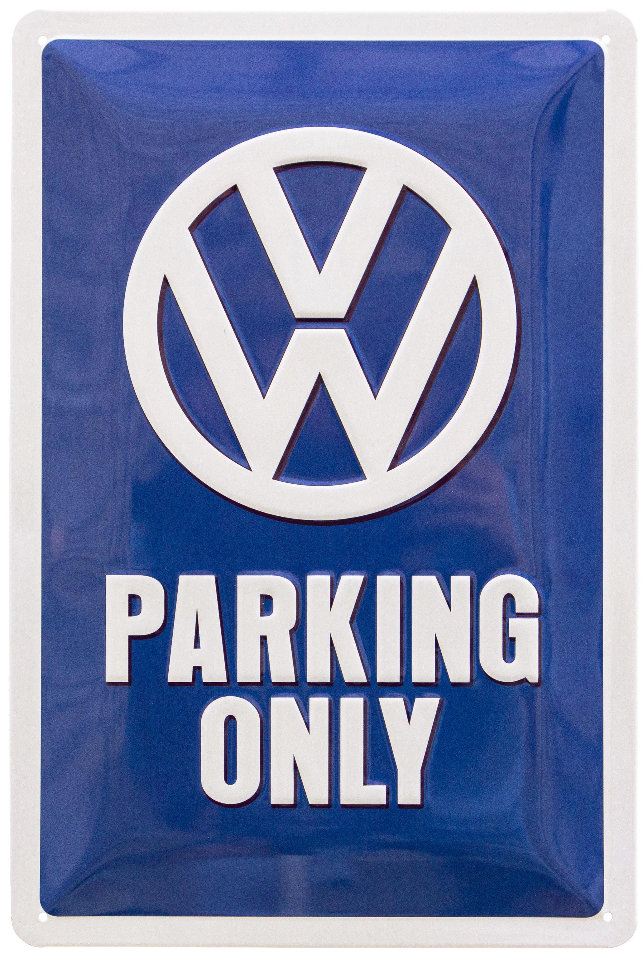 Табличка металлическая Volkswagen Parking Only 20x30 см