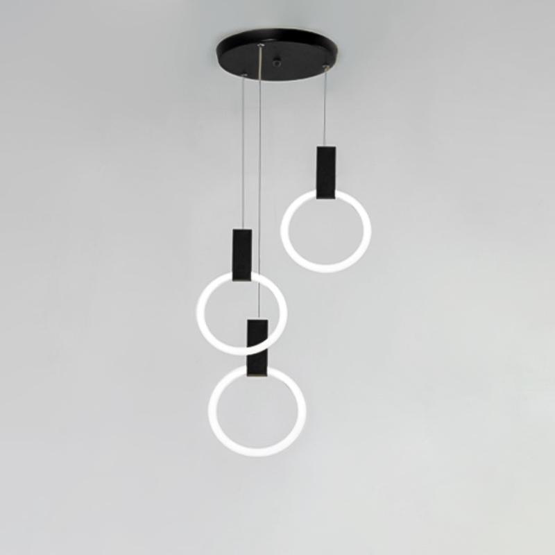 Люстра подвесная LED Light House SRS-16447-3 30W Черный