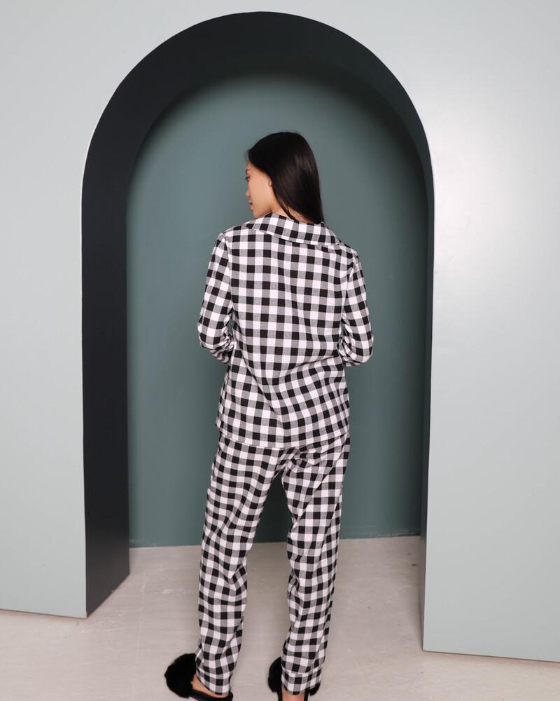 Піжама жіноча Модельєр 7879 р. 46 Чорно-білий (11387) - фото 5 Піжама жіноча Модельєр 7879 р. 46 Чорно-білий (11387) - фото 5