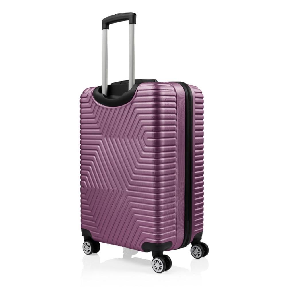 Чемодан Polo ПК012-М поликарбонат на 4-х двойных колесах средний М 70 л Баклажановый - фото 5 Чемодан Polo ПК012-М поликарбонат на 4-х двойных колесах средний М 70 л Баклажановый - фото 5