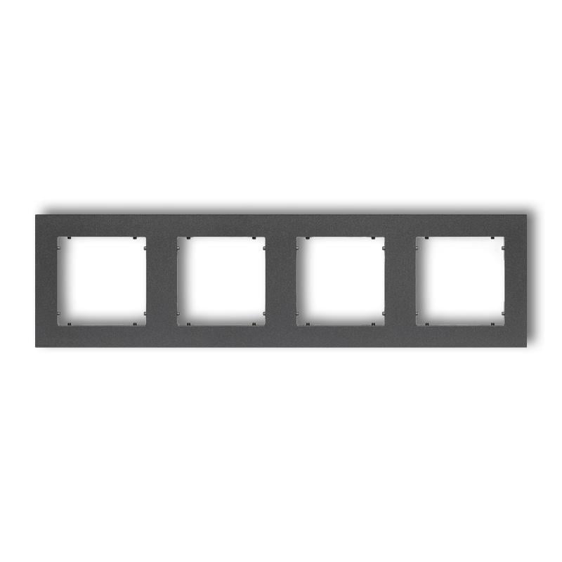 Рамка четверна універсальна Karlik Mini Графітовий (11MR-4)