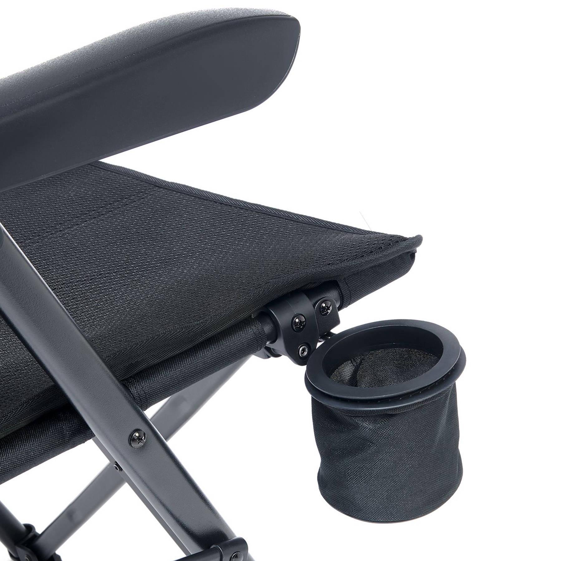 Туристичне крісло розкладне Uquip Justy XL Black (244053) - фото 8