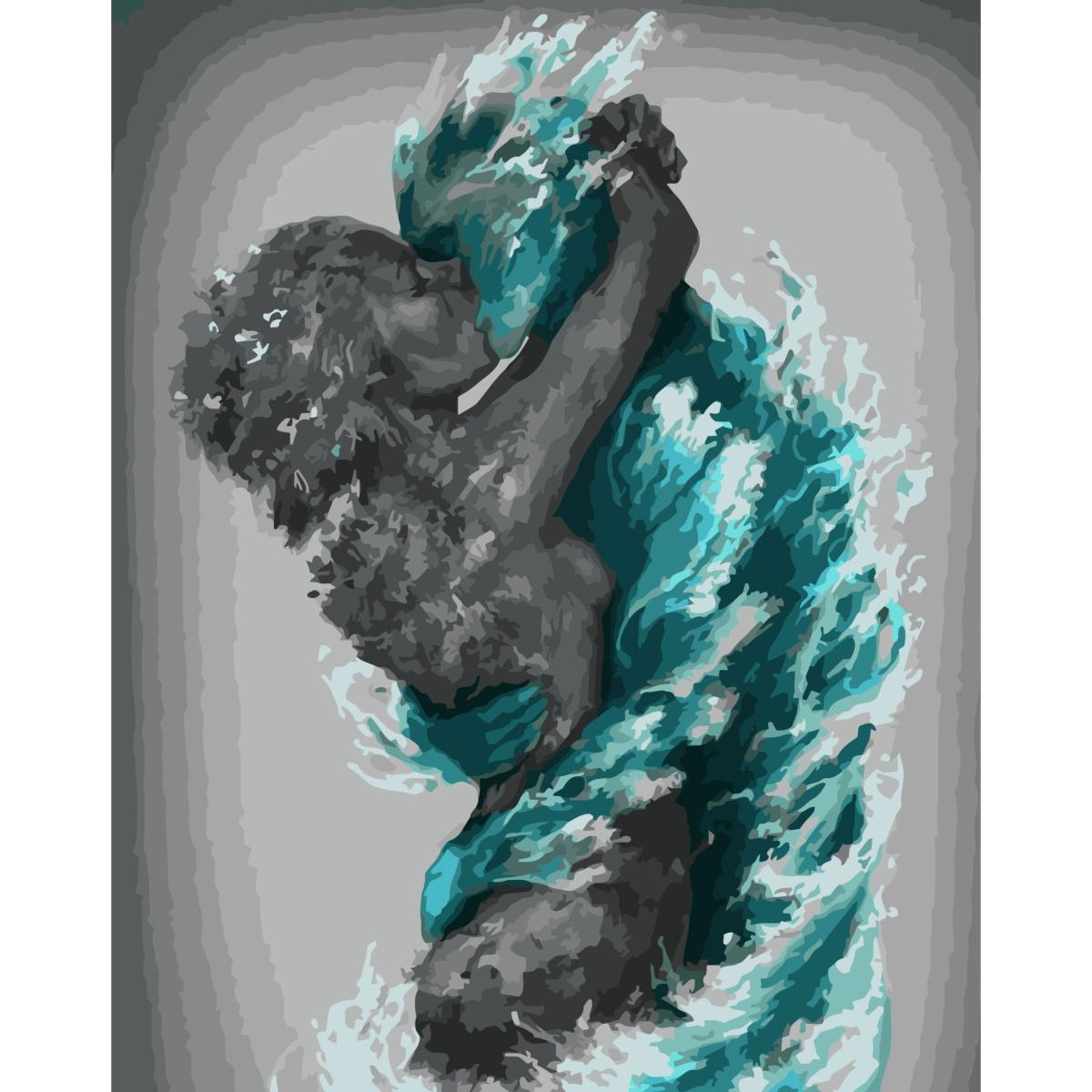 Картина за номерами Strateg Преміум Обійми стихій 40x50 см (SY6758) Картина за номерами Strateg Преміум Обійми стихій 40x50 см (SY6758)