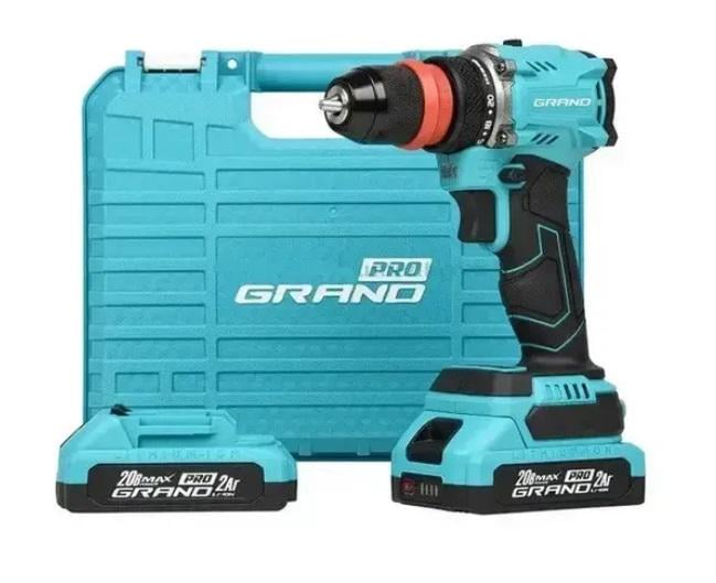 Акумуляторний шуруповерт Grand ДА-20/2 DFR BL