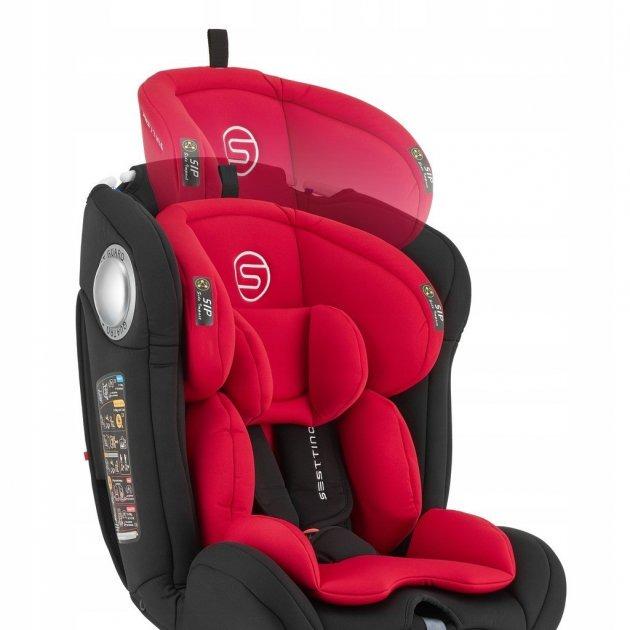 Автокресло детское Sesttino Massiv ISOFIX 0-36 кг 70x32x40 см Красный (SMR) - фото 2