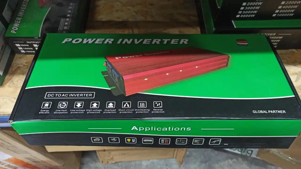 Автомобильный инвертор Power inverter UN-3061 12V 220V USB алюминий рабочая мощность 2200 Вт 5000 Вт (30824581) - фото 3 Автомобильный инвертор Power inverter UN-3061 12V 220V USB алюминий рабочая мощность 2200 Вт 5000 Вт (30824581) - фото 3