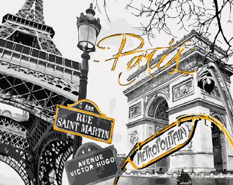 Картина по номерам Brushme Ретро Париж (GX28111)