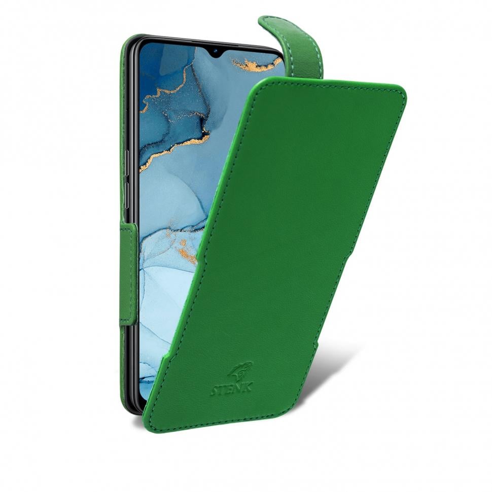 Чехол флип Stenk Prime для OPPO Reno3 Зеленый (65522)