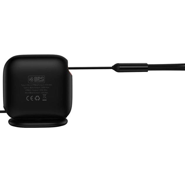 Кабель BASEUS Traction Series Retractable 3в1 Fast Charging Type-C 100 Вт 1,7 м Black - фото 3