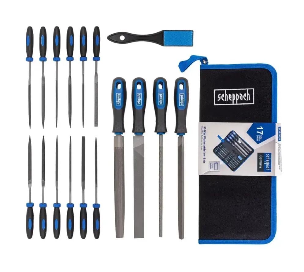 Набор напильников и надфилей разнопрофильных Scheppach SCH-5056W 17 шт. (SCH-5056W) Набор напильников и надфилей разнопрофильных Scheppach SCH-5056W 17 шт. (SCH-5056W)