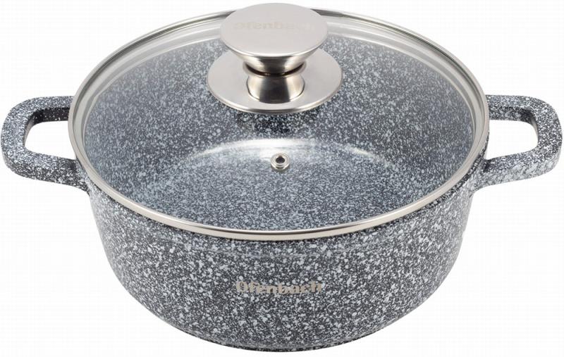 Каструля Ofenbach Snow Marble індукційна з антипригарним покриттям 4,5 л (NB-100501)