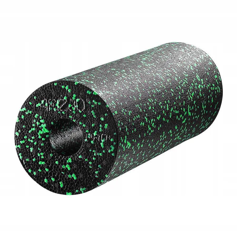 Массажный ролик гладкий 4FIZJO валик роллер EPP PRO+ 45x14,5 см Black/Green (4FJ0088)