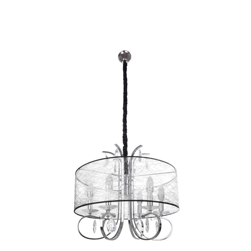 Люстра подвесная прованс с абажуром Brille BL-061S/6