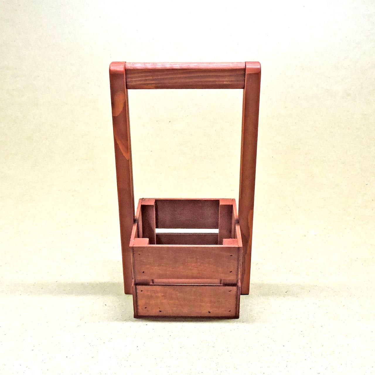 Корзинка подарочная из дерева Шервуд 12х12 см Коралл (ПДК-0021114) - фото 5 Корзинка подарочная из дерева Шервуд 12х12 см Коралл (ПДК-0021114) - фото 5