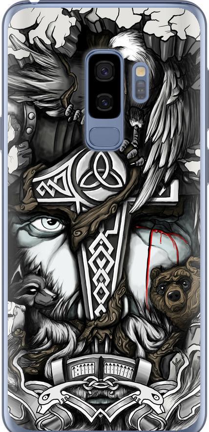 Чехол на Samsung Galaxy S9 Plus Тату Викинг (4098u-1365-42517)