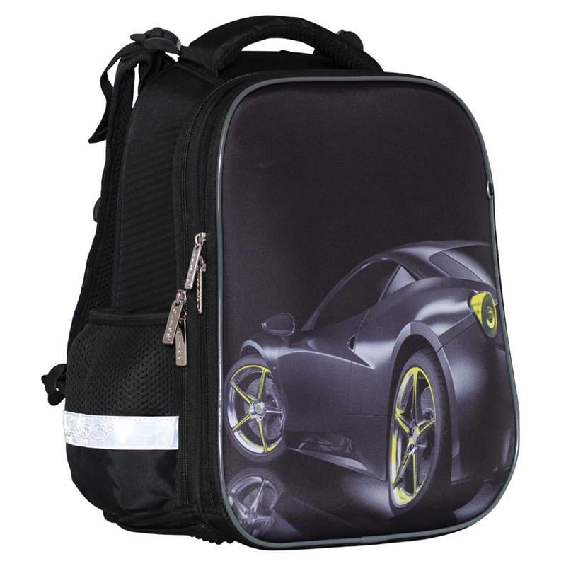 Рюкзак школьный для мальчика CLASS SchoolCase Black car 2 отделения полиэстер 39 см (2419C)