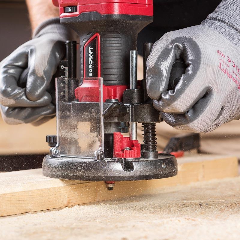 Фрезер по дереву акумуляторний безщітковий Worcraft CER-S20LiB без акумулятора і зарядного 20В (13178) - фото 4 Фрезер по дереву акумуляторний безщітковий Worcraft CER-S20LiB без акумулятора і зарядного 20В (13178) - фото 4